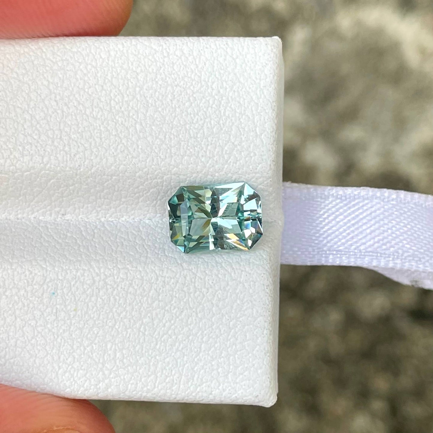 MantraMani Aquamarine Loose Gemstone – Authentic, Lab Certified | India - Angle 5