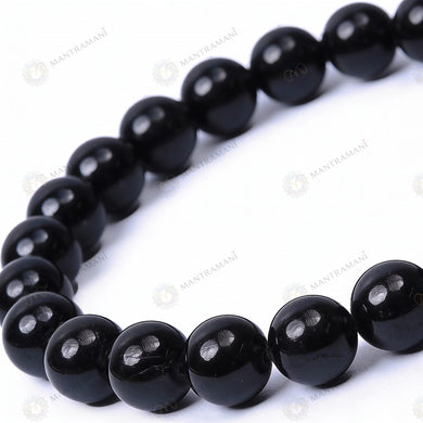 MantraMani Éclipse Noire — Black Tourmaline Protection Bracelet