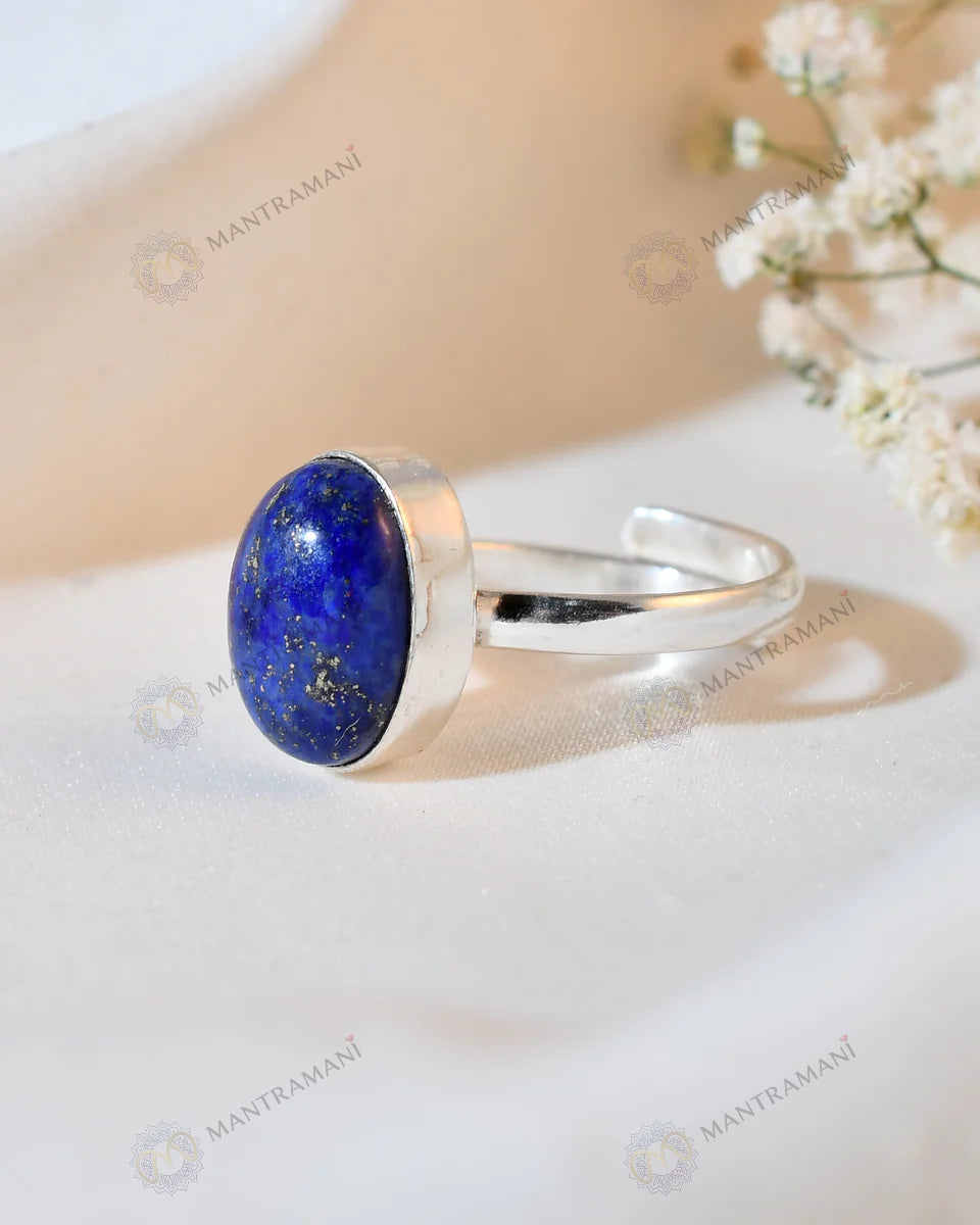 MantraMani Lapis Lazuli Ring: Enhancing Intuition and Spiritual Awareness