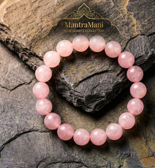 Éclat Roselle Rose Quartz Bracelet – Love | MantraMani