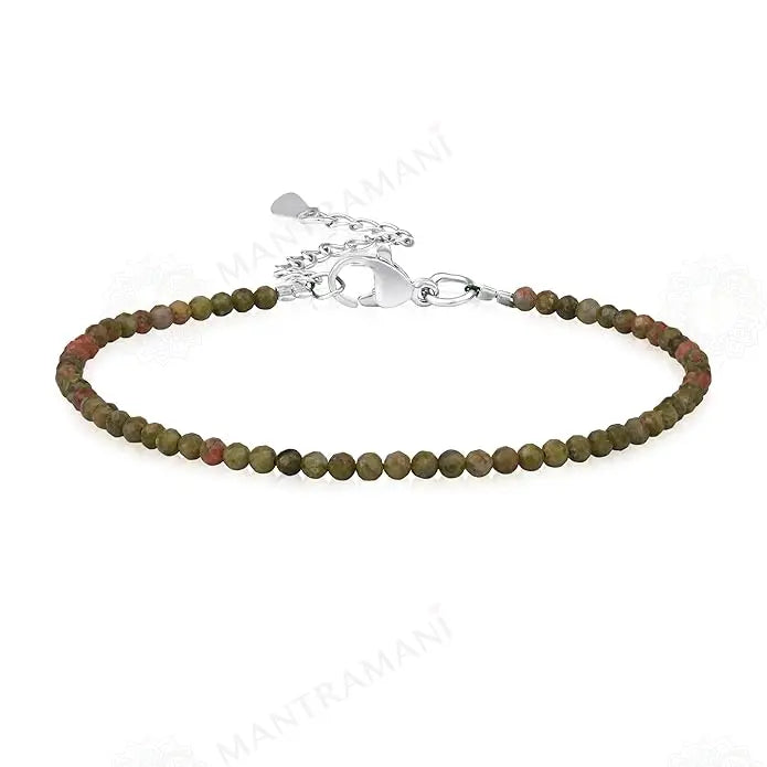 MantraMani Unakite Anklet