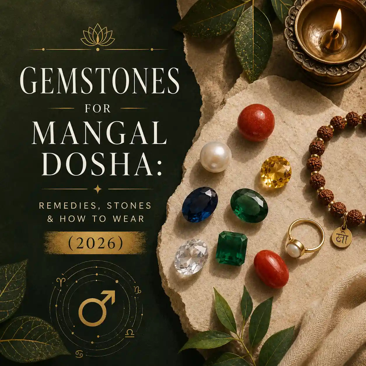 Gemstones for Mangal Dosha: Remedies, Stones & How to Wear (2026)
