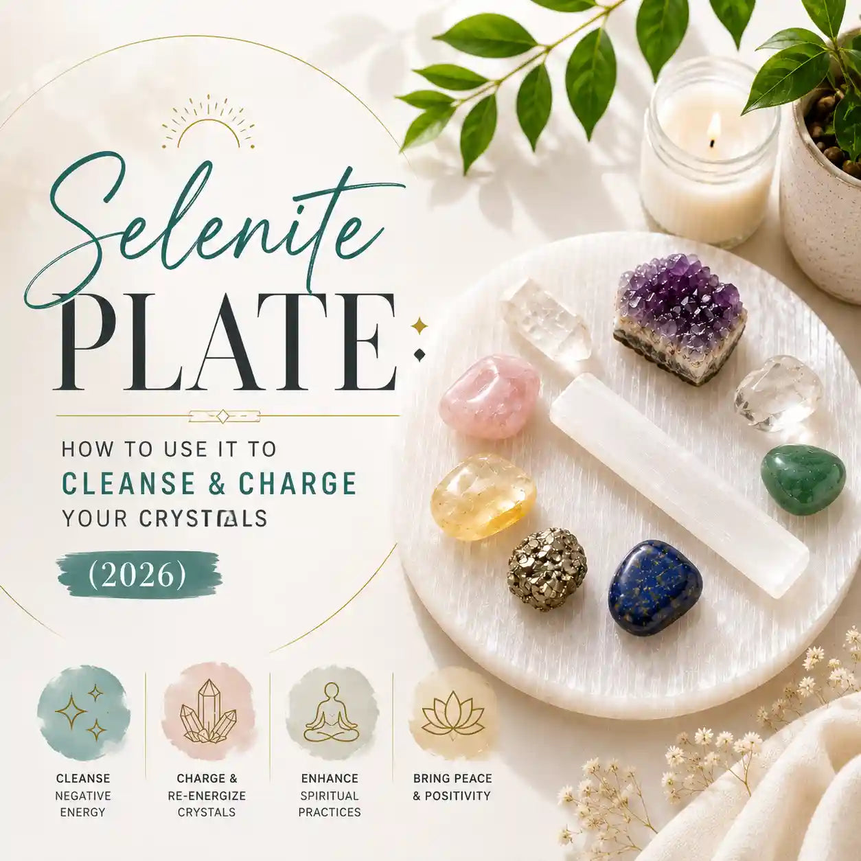 Selenite Plate: How to Use It to Cleanse & Charge Your Crystals (2026)