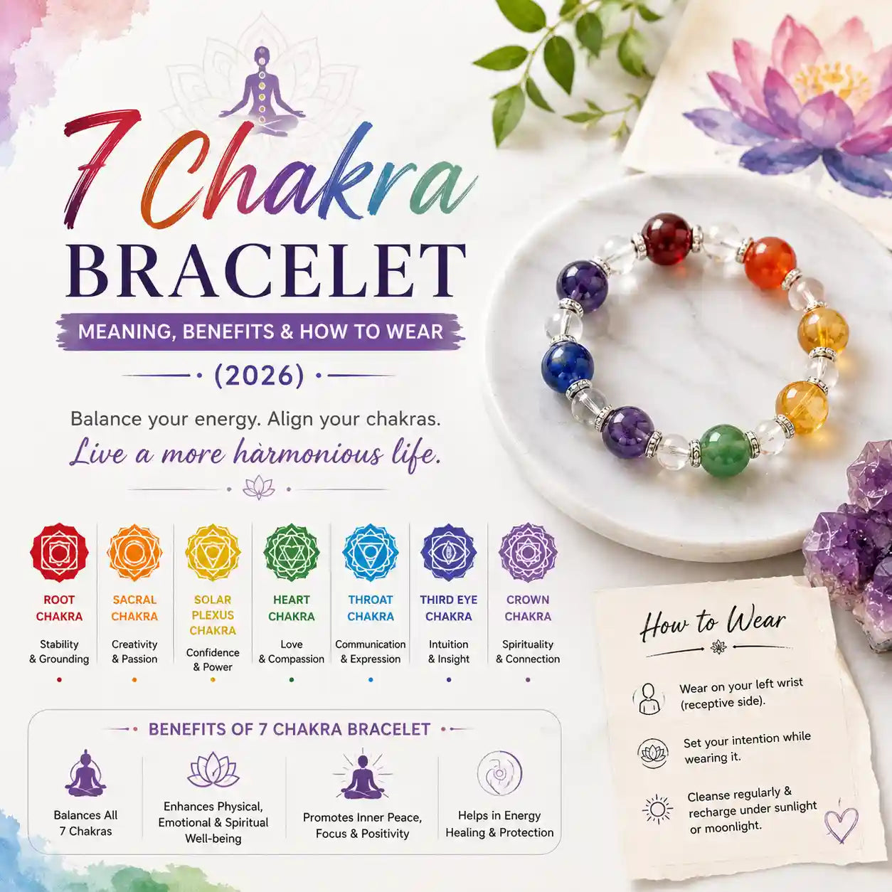 7 Chakra Bracelet: Meaning, Benefits & How to Wear (2026)