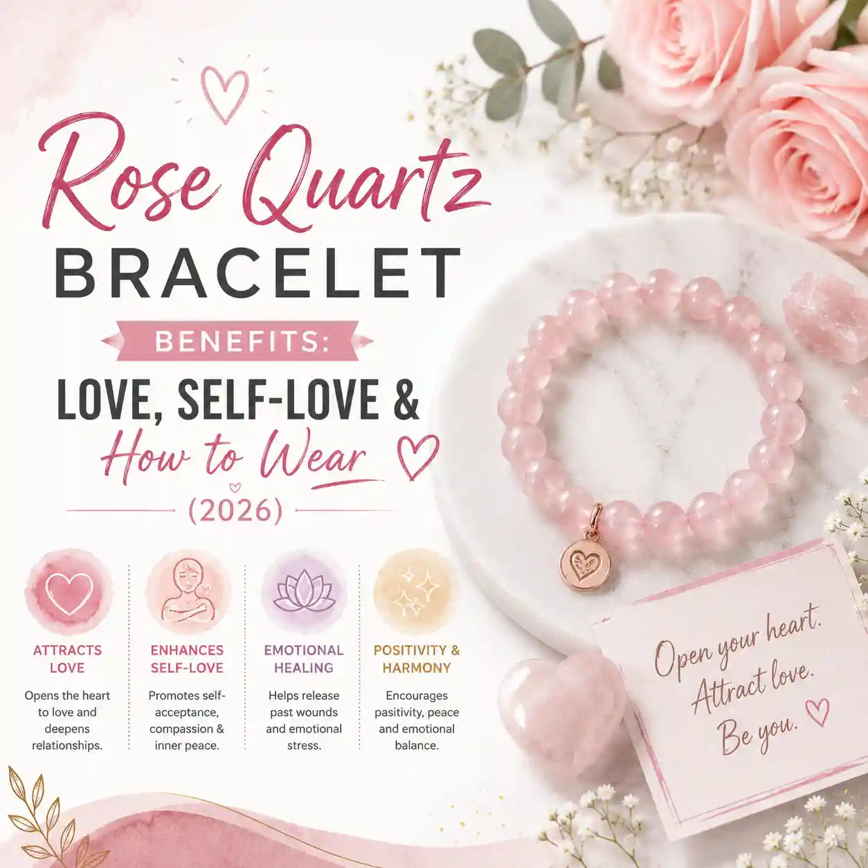 Rose Quartz Bracelet Benefits: Love, Self-Love & How to Wear (2026)