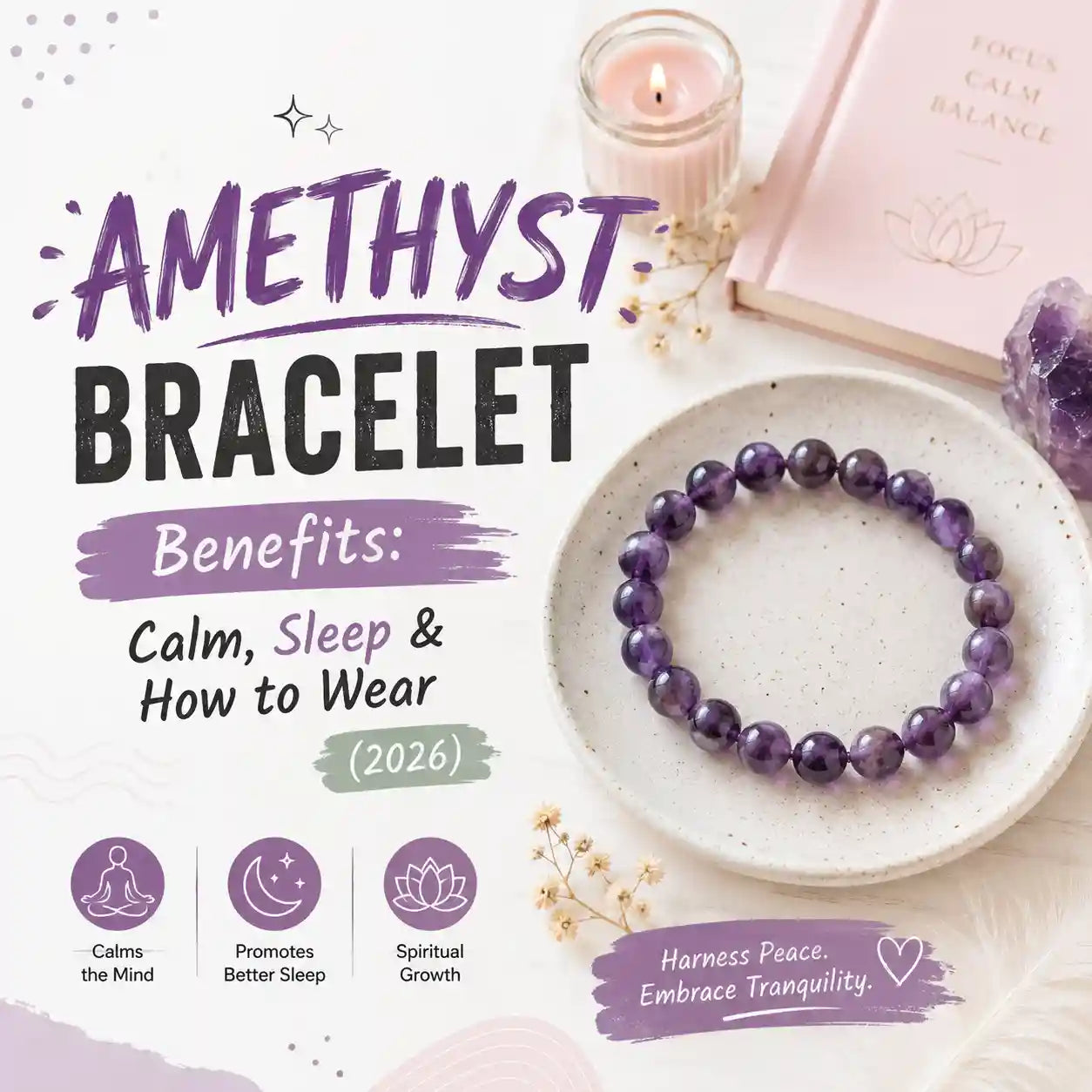 Amethyst Bracelet Benefits: Calm, Sleep & How to Wear (2026)