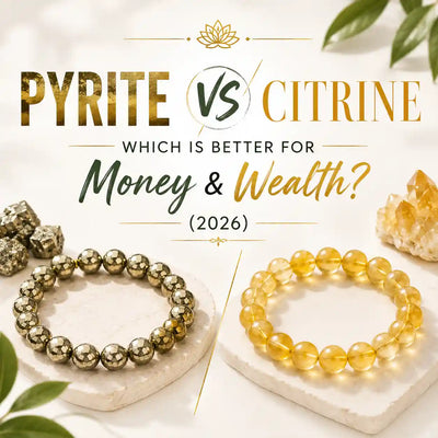 Pyrite vs citrine for money — comparing the two wealth crystals | MantraMani