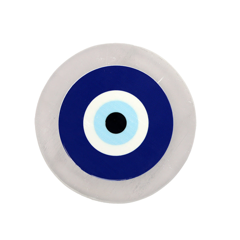 MantraMani SELENITE (Chandramani) – Plate - Cleansing, Charging other crystals,