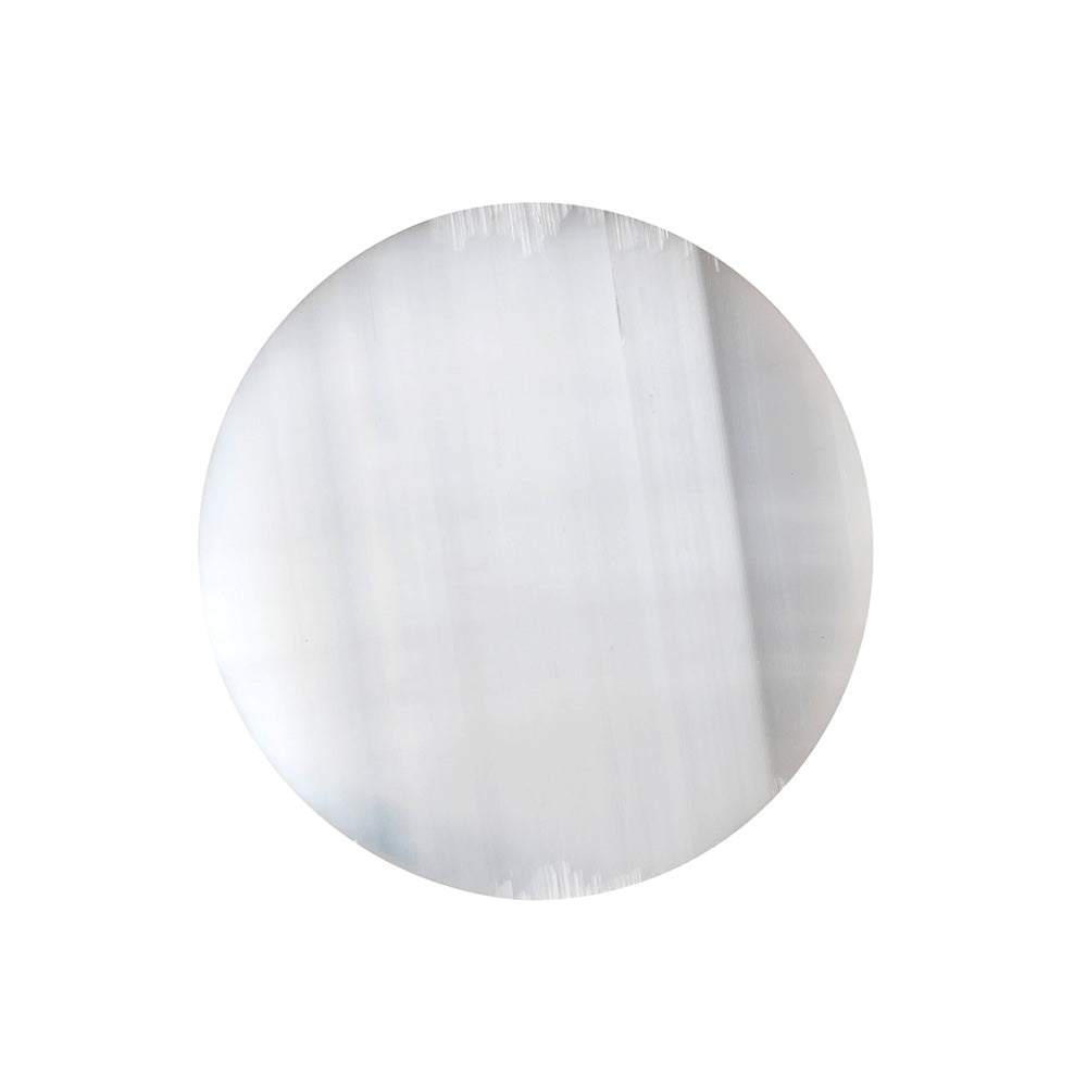 MantraMani SELENITE (Chandramani) – Plate - Cleansing, Charging other crystals,