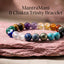 MantraMani 11 - Chakra Trinity Bracelet – Shakti - Setu Aura Balance Universal Energy Bracelet - Natural Crystal Healing Stones for Balance, Protection, Confidence & Spiritual Growth