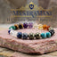 MantraMani 11 - Chakra Trinity Bracelet – Shakti - Setu Aura Balance Universal Energy Bracelet - Natural Crystal Healing Stones for Balance, Protection, Confidence & Spiritual Growth