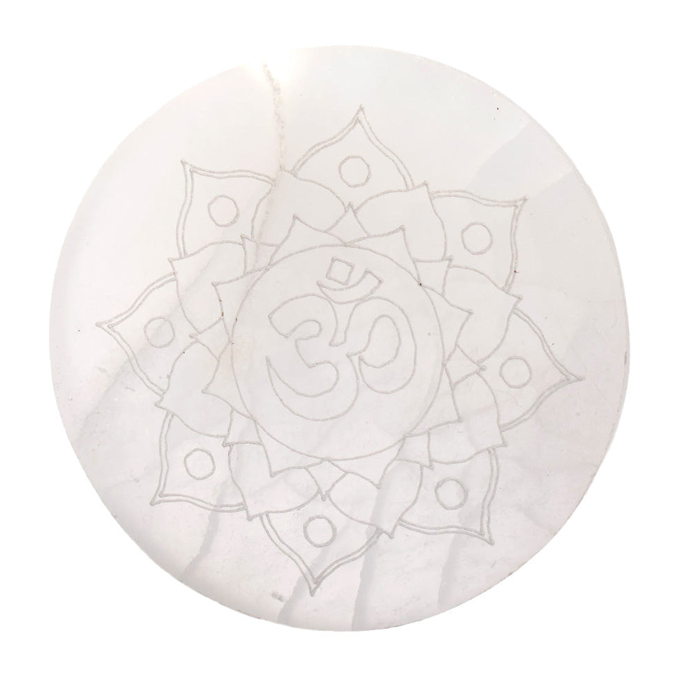 MantraMani SELENITE (Chandramani) – Decor & Plate - Cleansing, Charging other c