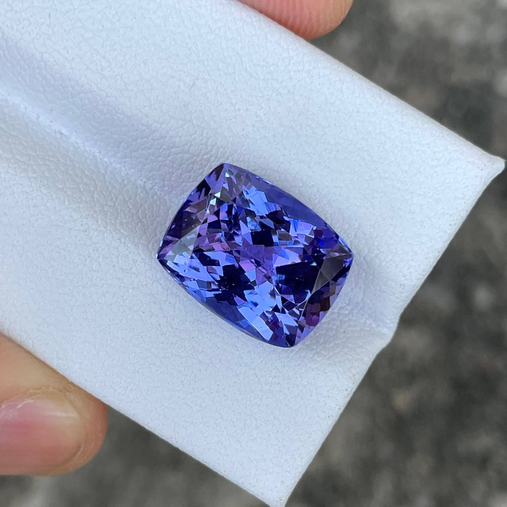 MantraMani Tanzanite Loose Gemstone – Authentic, Lab Certified | India - Angle 4