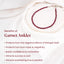 MantraMani SELENITE & GARNET (Chandramani / Tamra Mani / Rakta Mani) – Anklet &