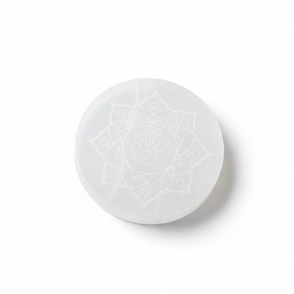 MantraMani SELENITE (Chandramani) – Decor & Plate - Cleansing, Charging other c