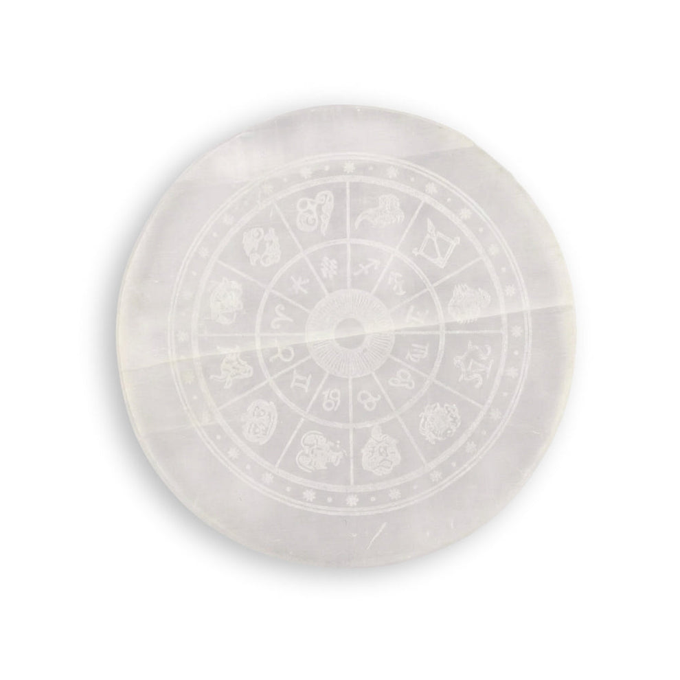 MantraMani SELENITE (Chandramani) – Plate - Cleansing, Charging other crystals,