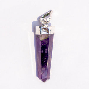 Amethyst Crystal Point Pendant | MantraMani