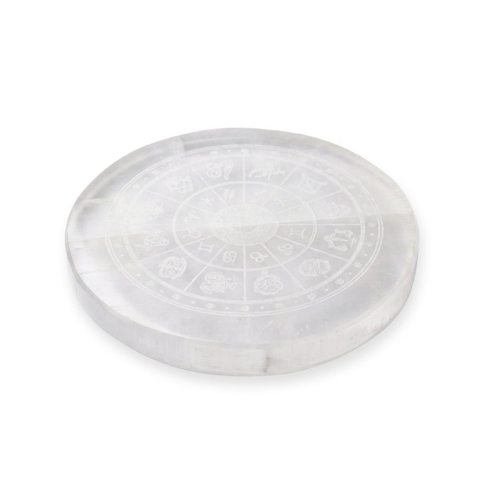 MantraMani SELENITE (Chandramani) – Plate - Cleansing, Charging other crystals,