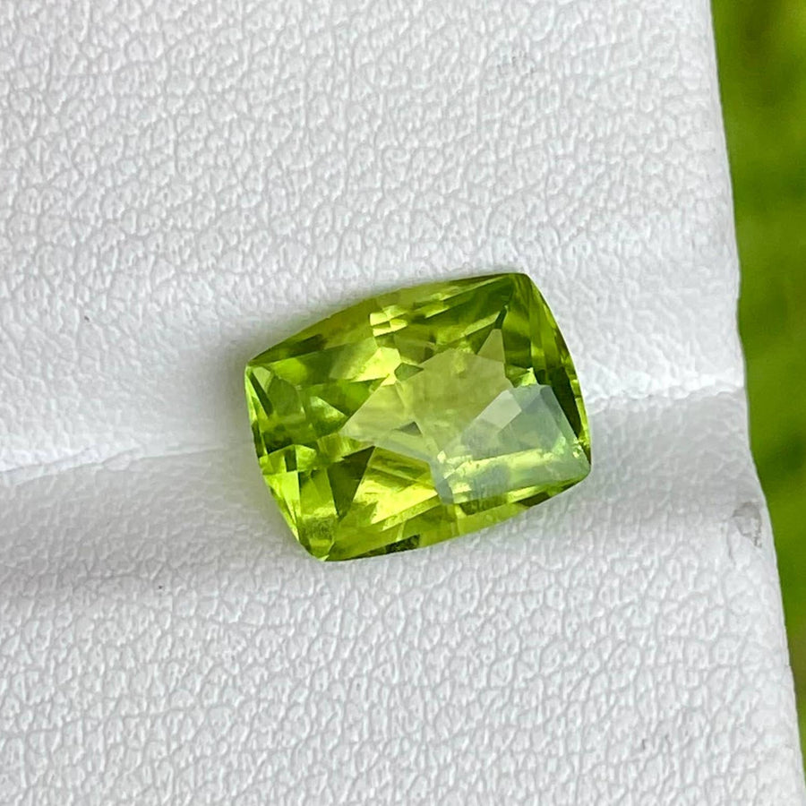 MantraMani 3.53 Carat Peridot Precision Cut Natural Loose Gemstone