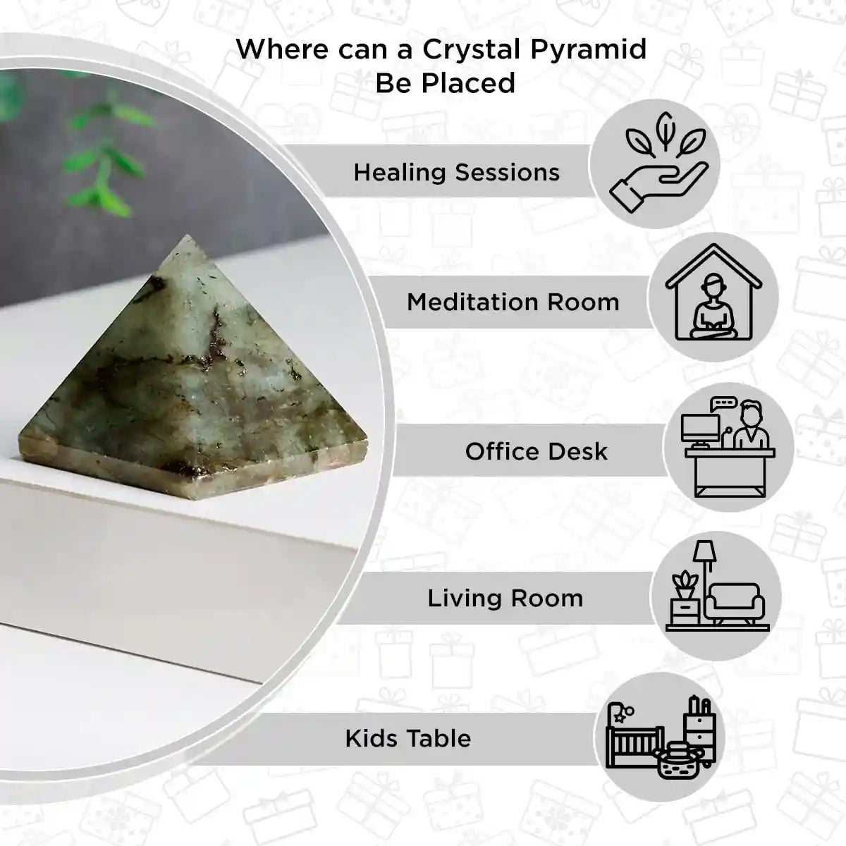 Labradorite Pyramid | MantraMani