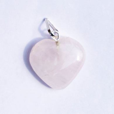 Rose Quartz Crystal Heart Pendant | Love, Self-Love & Heart Chakra Healing Jewelry