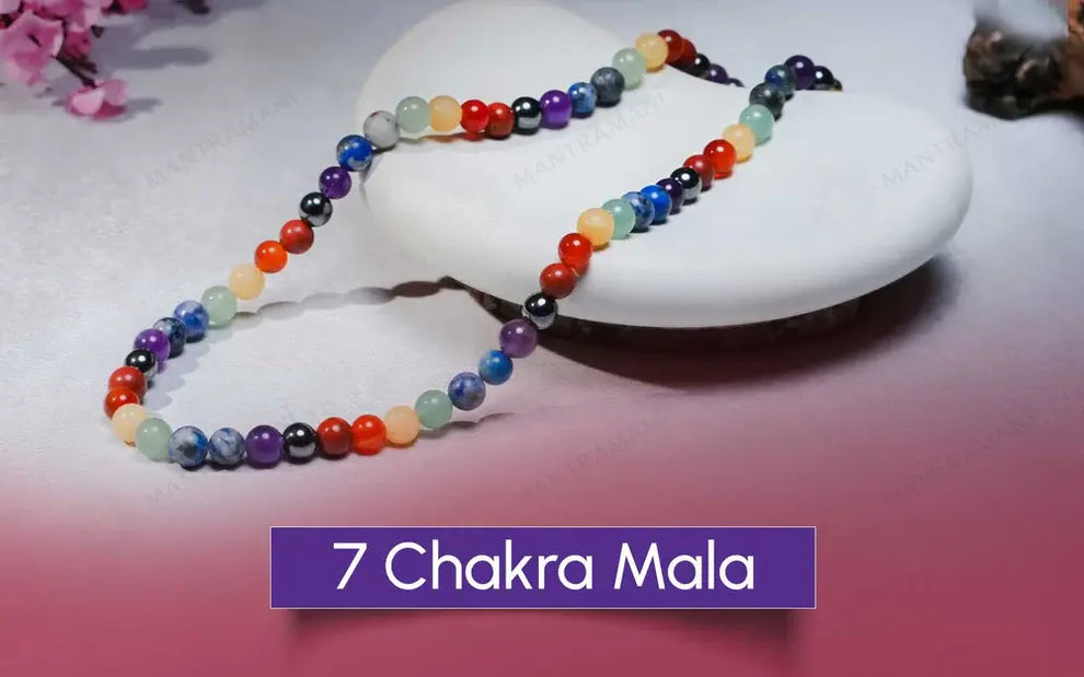 MantraMani 7 Chakra Gemstone Mala
