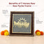 MantraMani 7 Running Horses Frame & Raw Pyrite Stone - Success & Wealth Combo