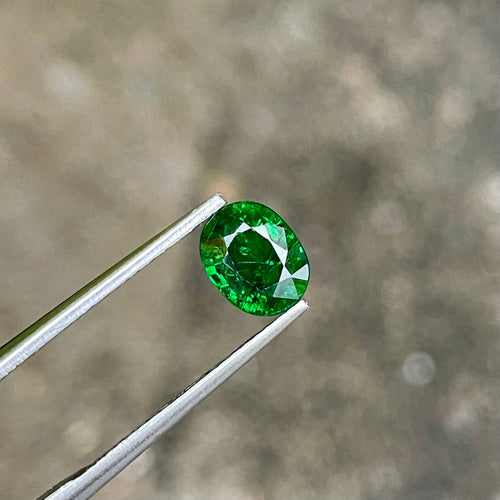 Green Garnet 1.60 Carat Oval-Cut Natural Loose Gemstone | MantraMani