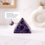 MantraMani Amethyst Crystal Pyramid – Natural Healing Crystal Pyramid for Calm, Meditation