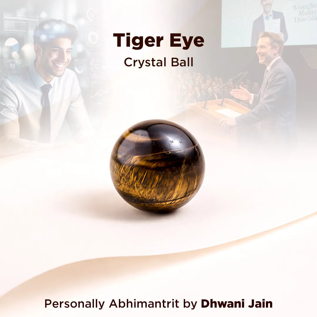 MantraMani Tiger Eye Keychain for Courage & Willpower & Protection Shield - Energized Vedic Gemstone Jewelry - MantraMani