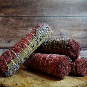 Dragon's Blood & Lavender Smudge Stick for Protection & Calm