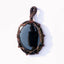 Black Onyx Crochet Pendant for Protection & Grounding