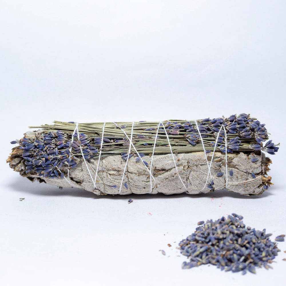 MantraMani LAVENDER & SAGE (Lavan / Pavitra Shanti) – Smudge Stick - Fosters Fa