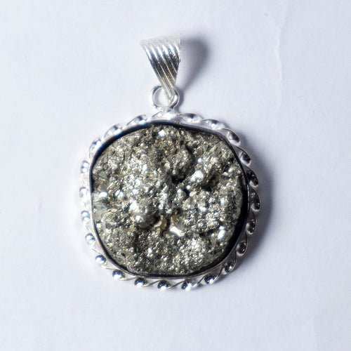 Pyrite Pendant for Wealth, Confidence & Business Success | MantraMani