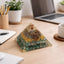 MantraMani Dhan Vriddhi Pyramid — Pyrite Money Magnet for Wealth, Abundance & Financial Growth, Business Success & Cash Flow