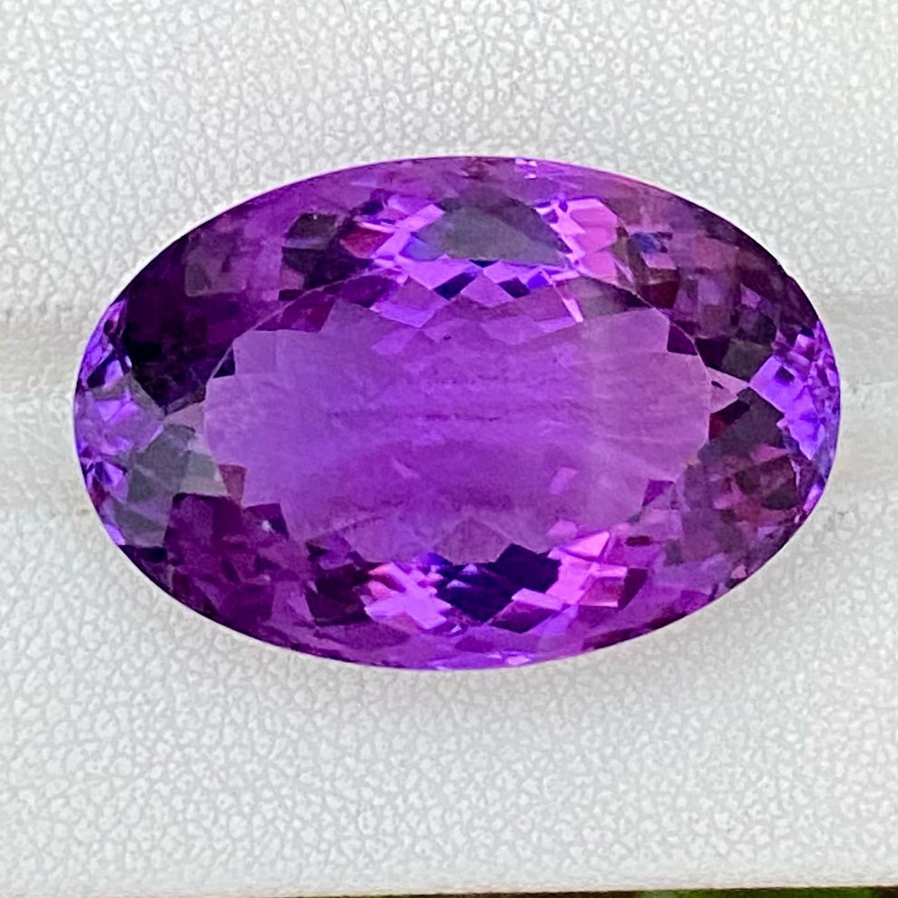 MantraMani Amethyst Loose Gemstone – Authentic, Lab Certified | India - Angle 2