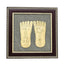 MantraMani® Raw Pyrite Frame with Goddess Laxmi Charan Paduka with FREE Raw Pyrite Stone