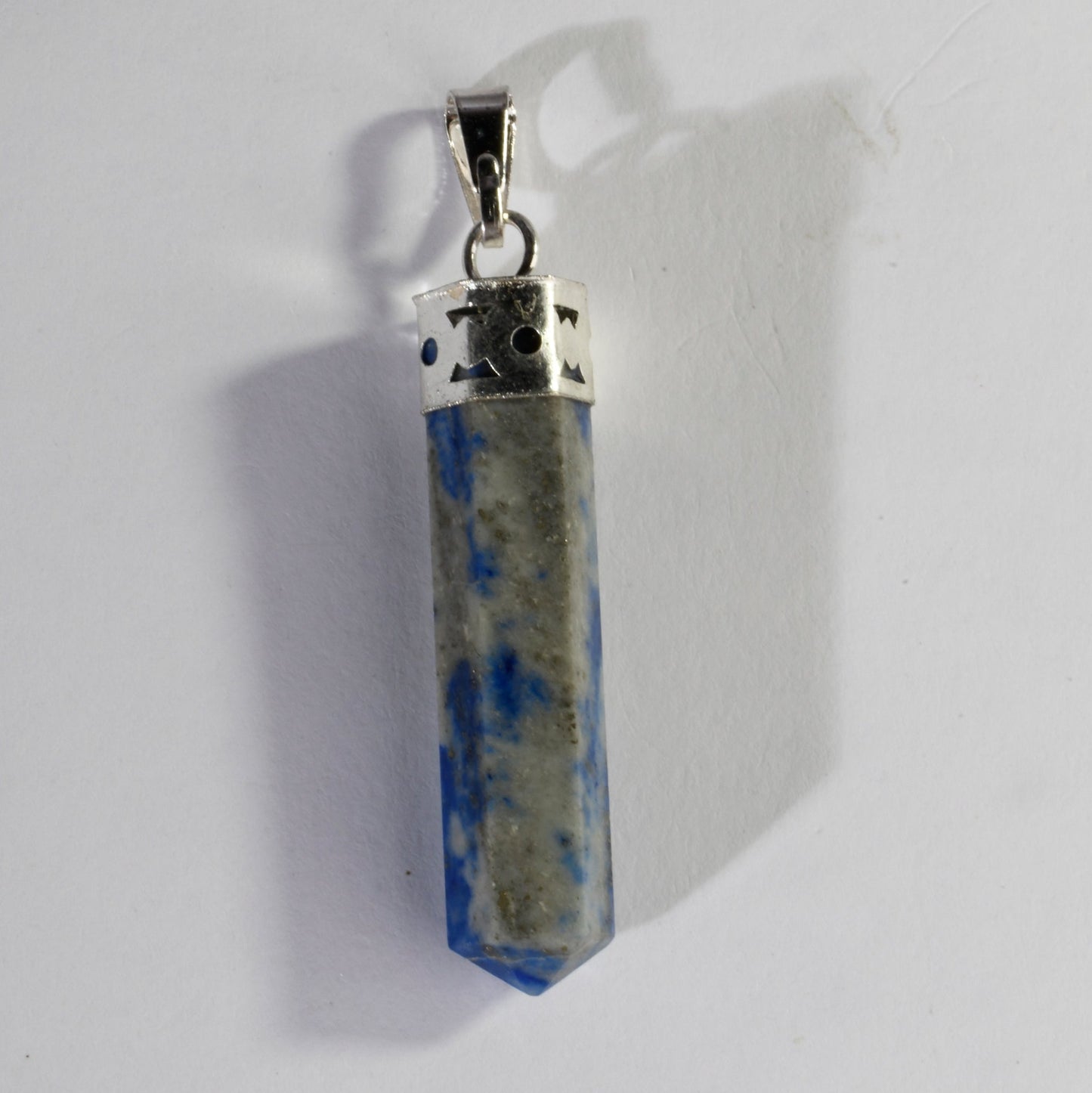 Lapis Lazuli Crystal Point Pendant | Natural Gemstone Pendant for Wisdom, Intuition & Crystal Jewelry