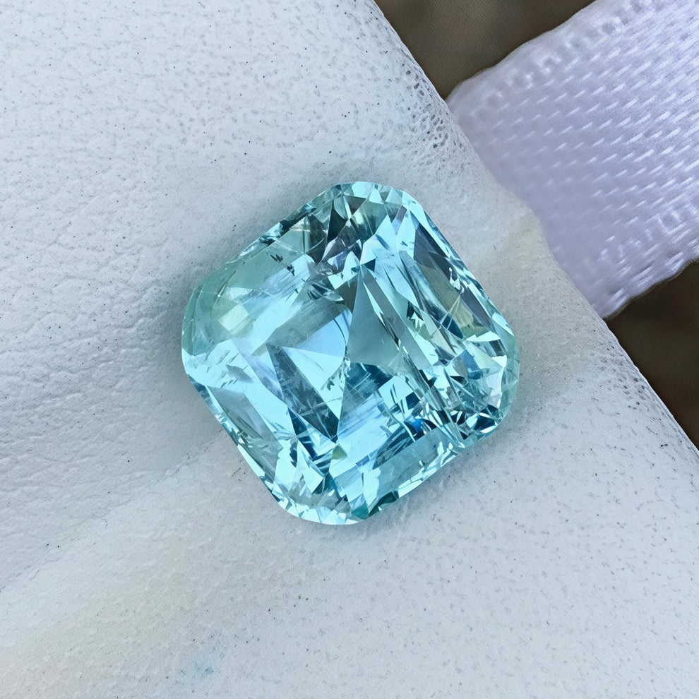MantraMani Aquamarine Loose Gemstone – Authentic, Lab Certified | India