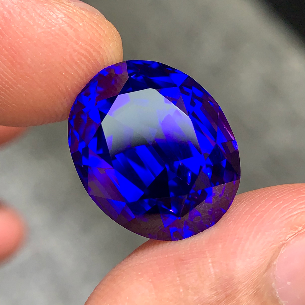 MantraMani Tanzanite Loose Gemstone – Authentic, Lab Certified | India