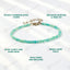MantraMani Amazonite Diamond Cut Anklet: Enhances Love, Calms Your Mind, Beautifies Skin
