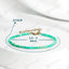 MantraMani Blue Amazonite Anklet