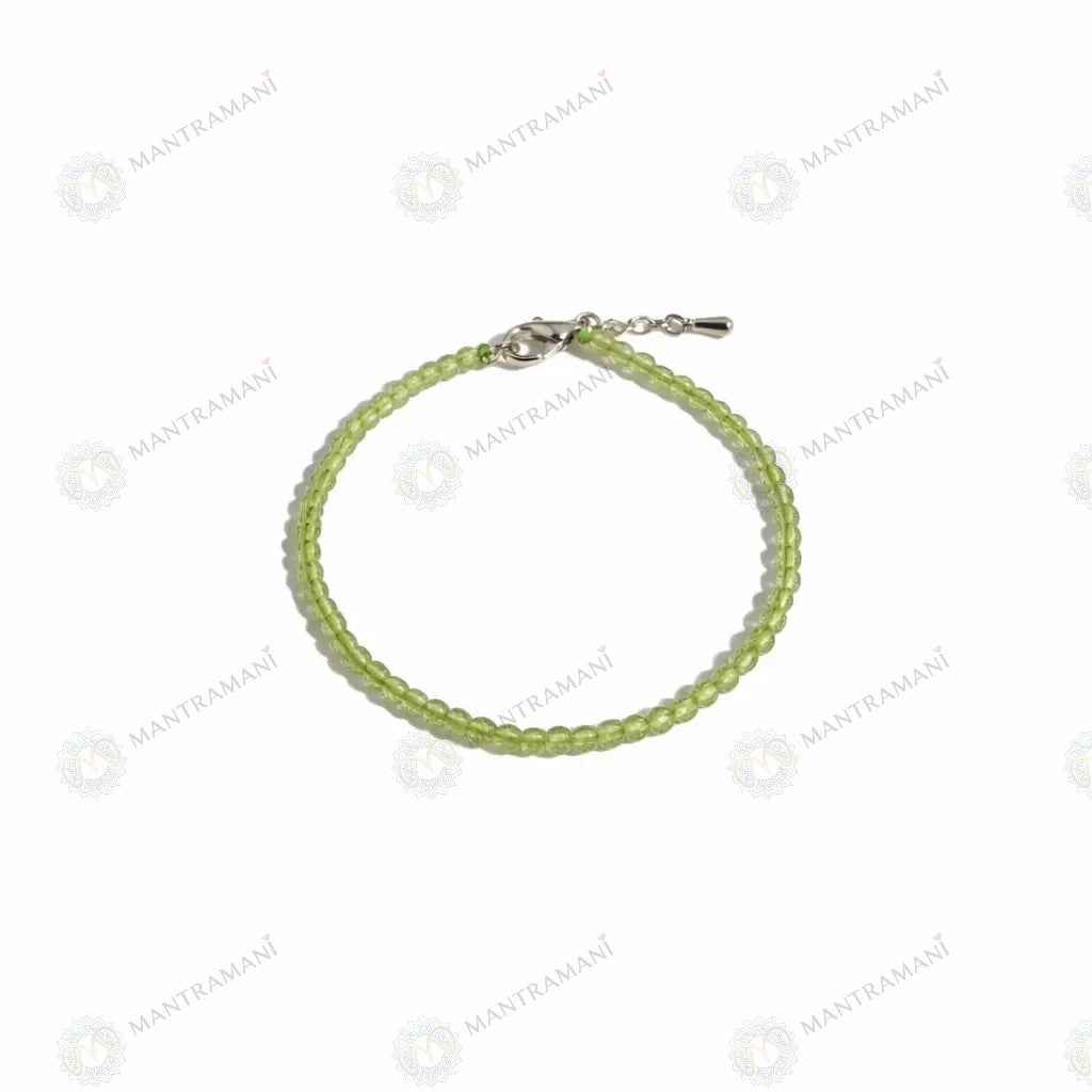 MantraMani Peridot Anklet