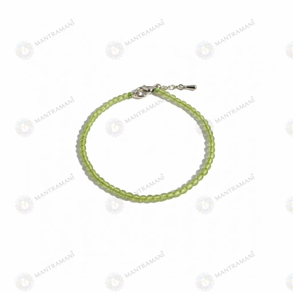 MantraMani Peridot Anklet