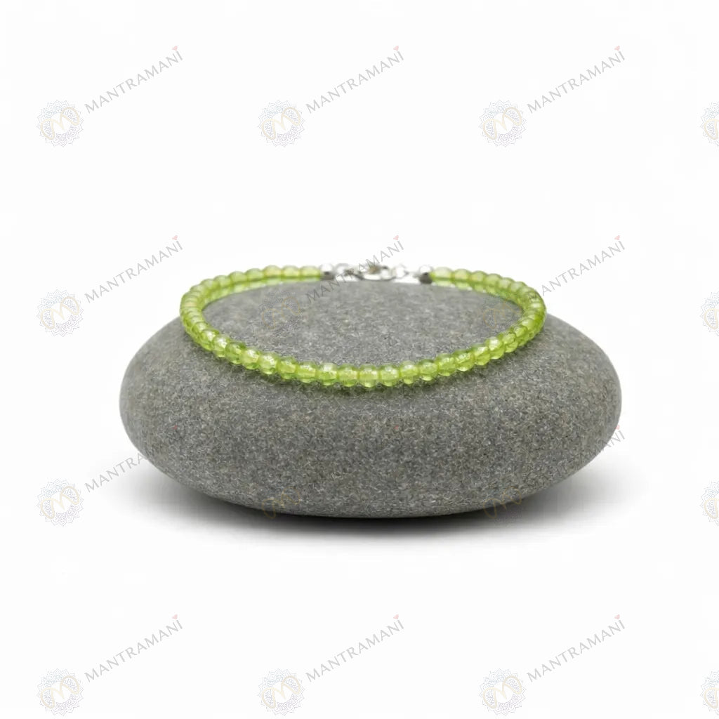 MantraMani Peridot Anklet
