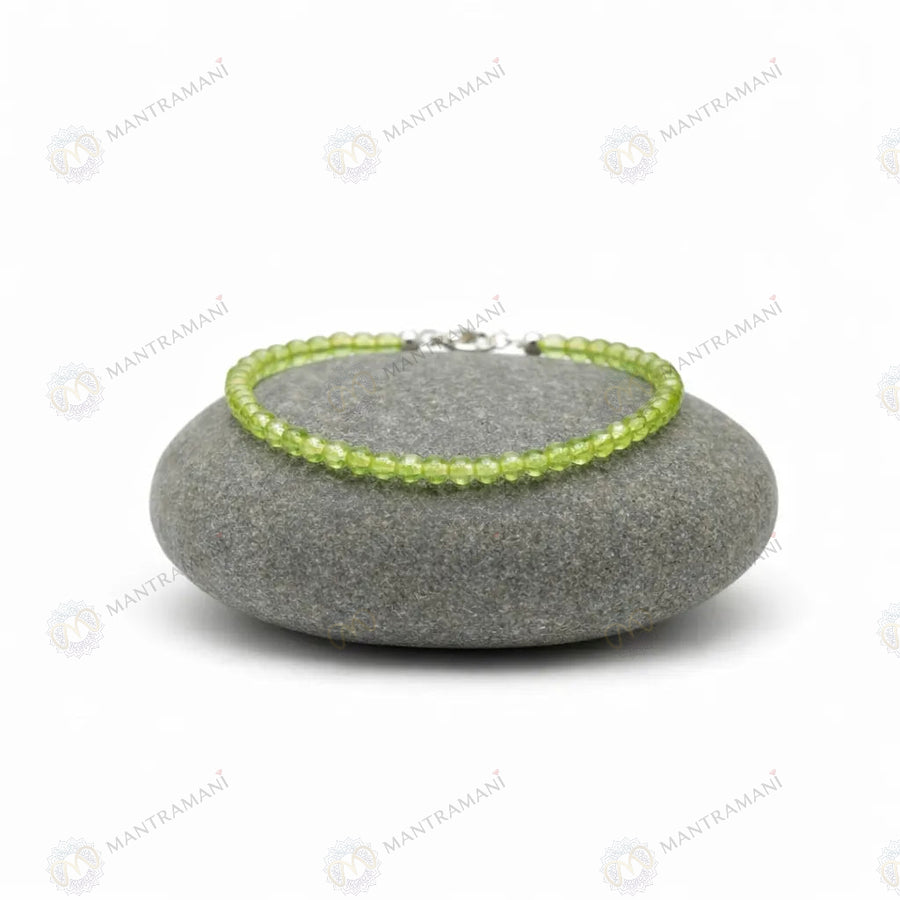 MantraMani Peridot Anklet