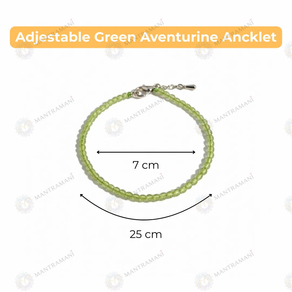 MantraMani Peridot Anklet