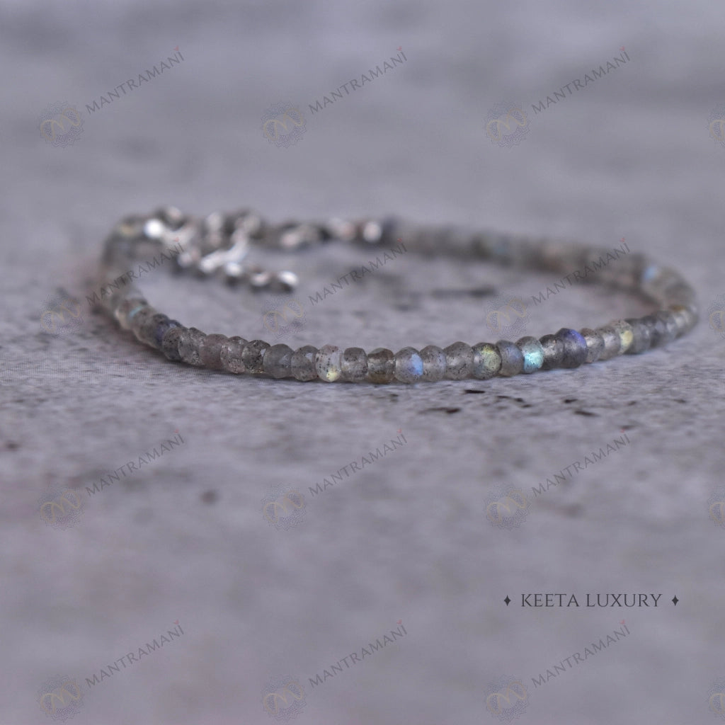 MantraMani Labradorite Anklet