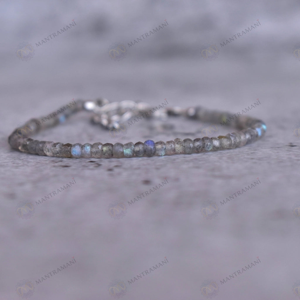 MantraMani Labradorite Anklet