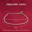 MantraMani Moonstone Anklet - Intuition, Emotional Balance, Beauty and Divine feminine energy